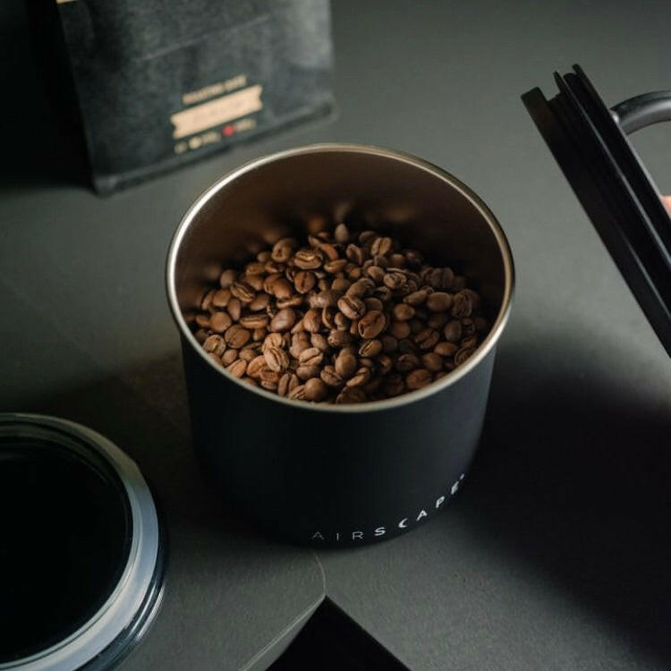 Airscape® Coffee Canister with Logo – Classic (Matte Black)