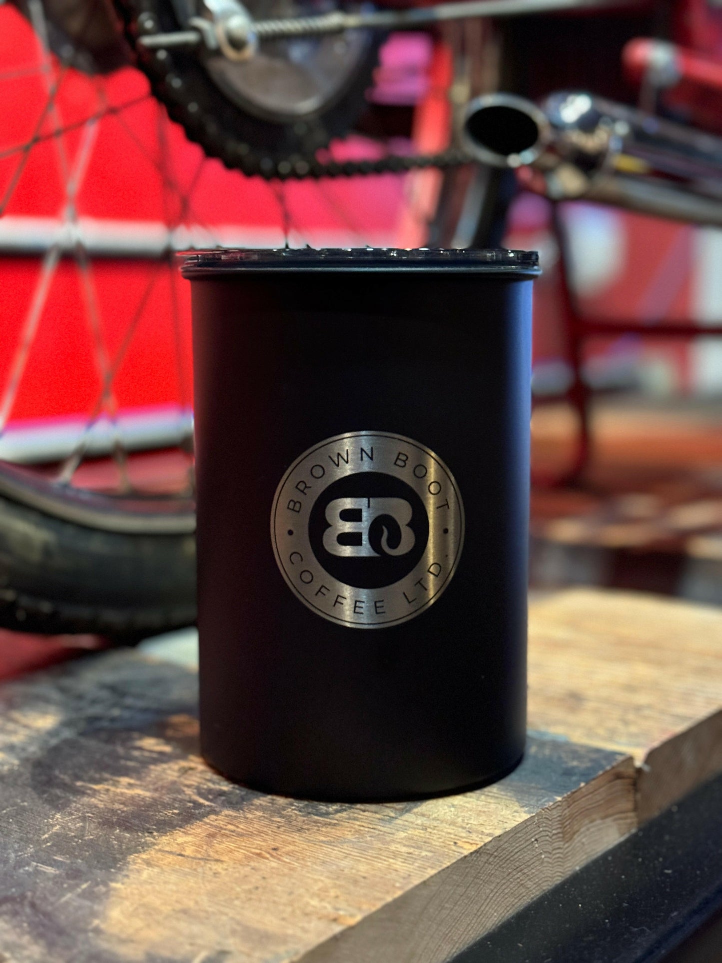 Airscape® Coffee Canister with Logo – Classic (Matte Black)