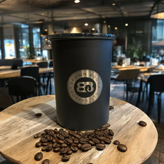 Airscape® Coffee Canister with Logo – Classic (Matte Black)