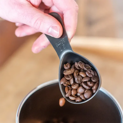 Stainless Steel Coffee Scoop (Brushed Black)