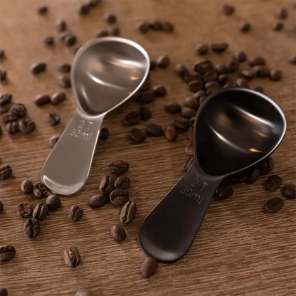 Stainless Steel Coffee Scoop (Brushed Black)