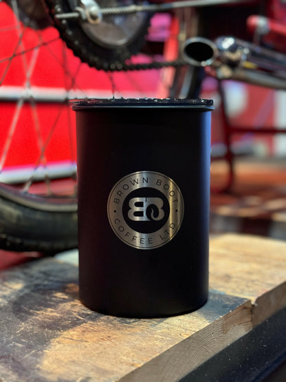 Airscape® Coffee Canister with Logo – Classic (Matte Black)